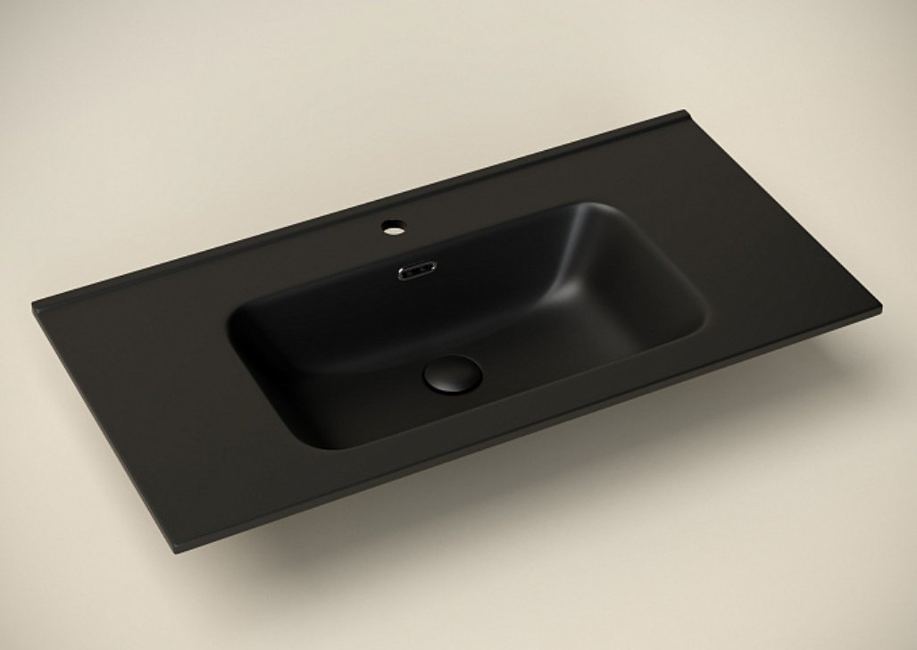 Раковина Ceramicanova CN7002MB врезная прямоугольная 91, санфарфор