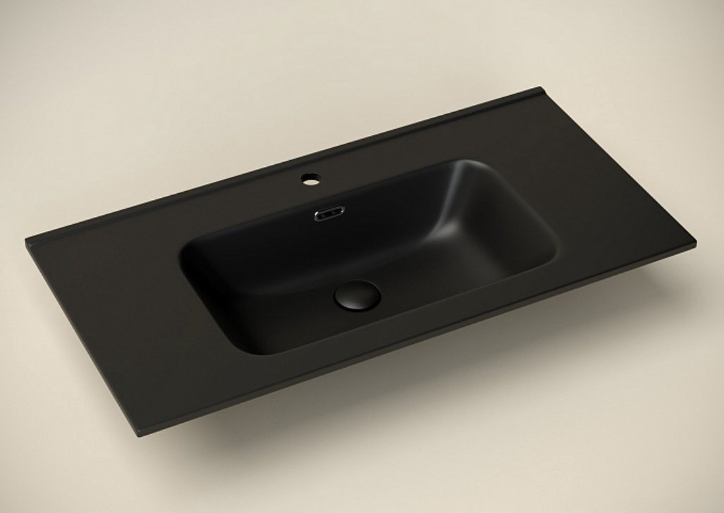 Раковина Ceramicanova CN7002MB врезная прямоугольная 91, санфарфор