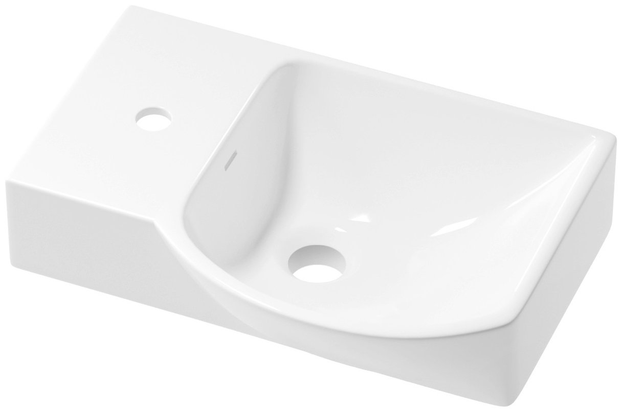 Раковина Wellsee WC Area 151808001 универсальная прямоугольная 32, фаянс купить,0