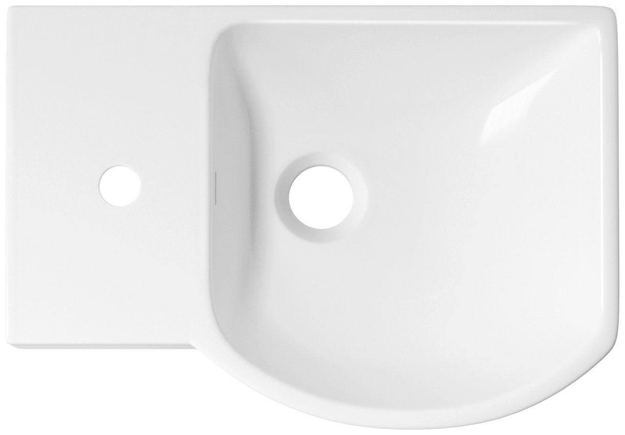 Раковина Wellsee WC Area 151808001 универсальная прямоугольная 32, фаянс купить,0