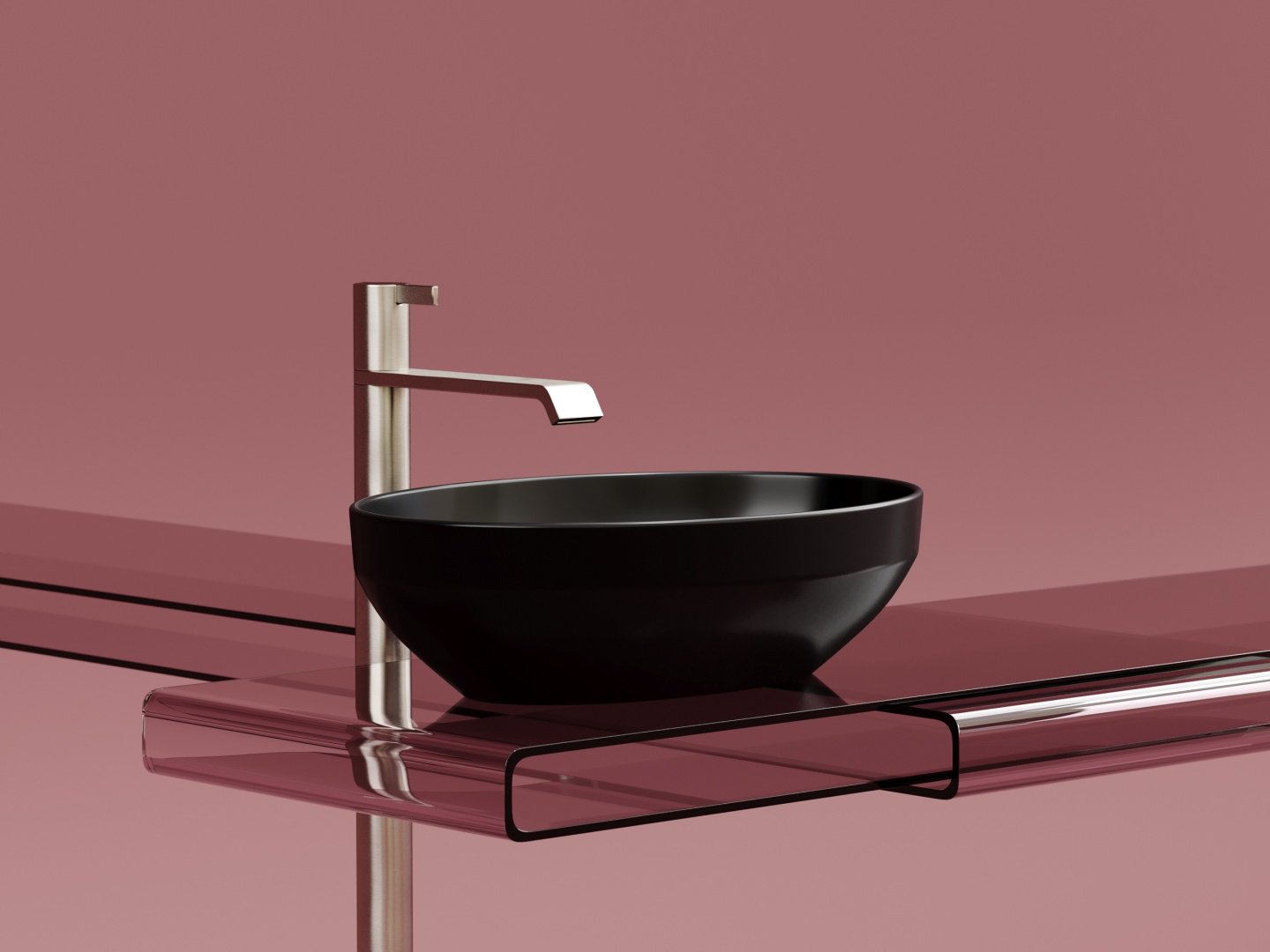 Раковина Ceramicanova CN6056MB накладная овальная 36.3, санфарфор