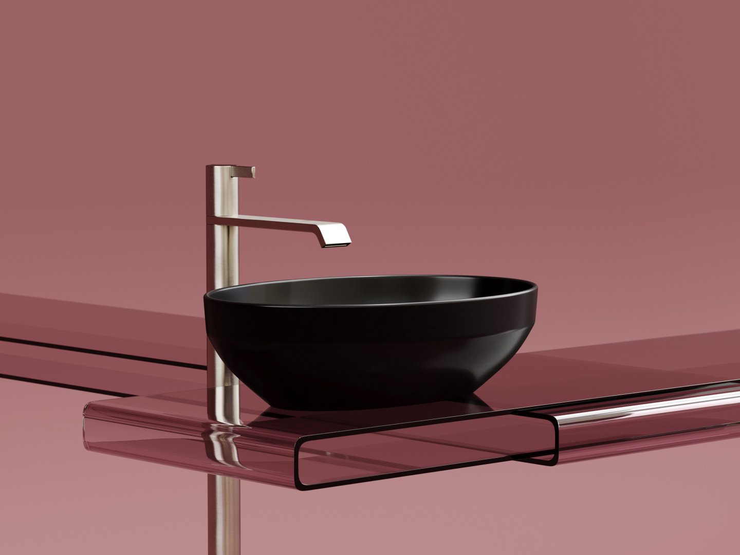 Раковина Ceramicanova CN6056MB накладная овальная 36.3, санфарфор купить,184075