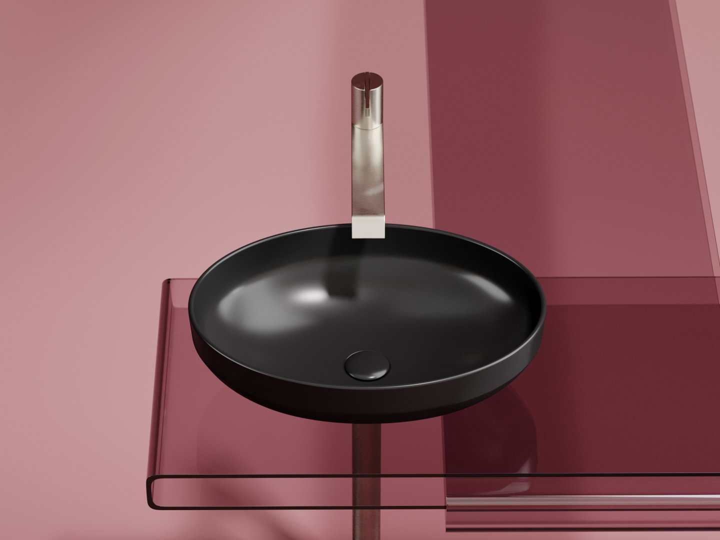 Раковина Ceramicanova CN6056MB накладная овальная 36.3, санфарфор купить,184075