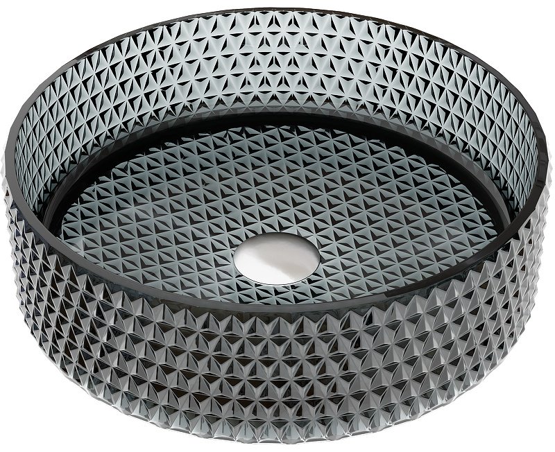 Раковина Ceramicanova CN6060 накладная круглая 36, стекло