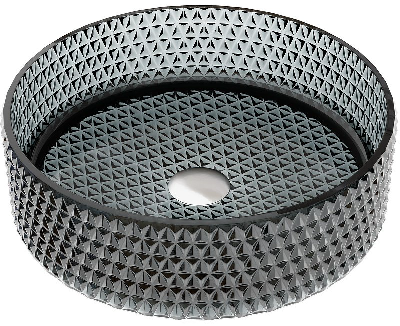 Раковина Ceramicanova CN6060 накладная круглая 36, стекло купить,NaN