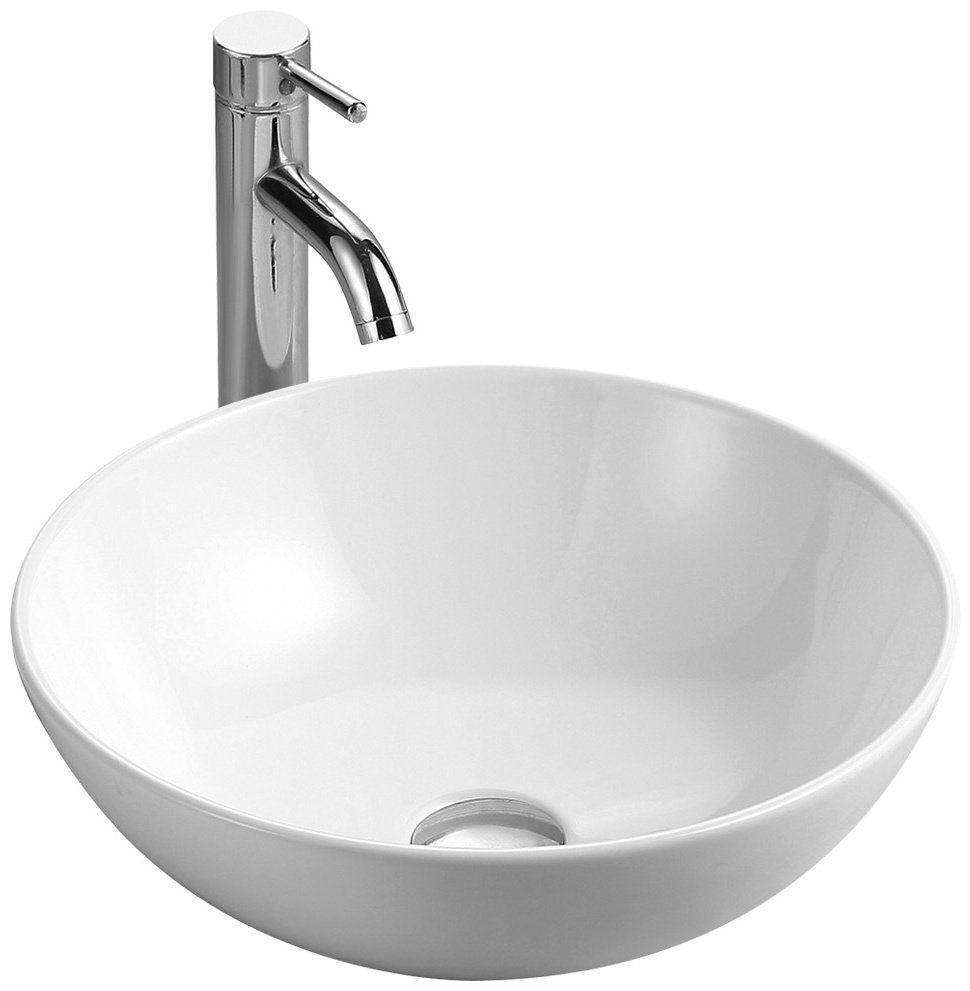 Раковина WeltWasser WW ELBACH 3003 накладная круглая 40 см, фаянс