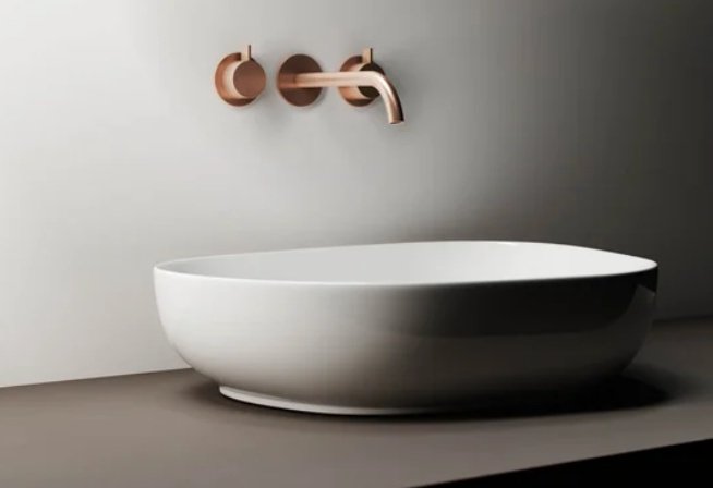 Раковина Ceramicanova CN5003 накладная нестандартная 55, санфарфор