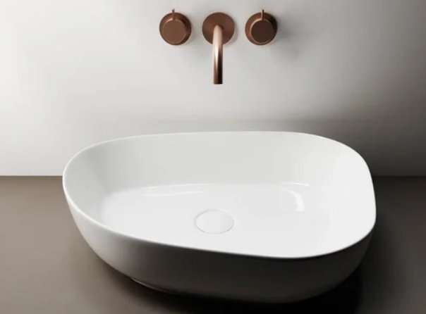 Раковина Ceramicanova CN5003 накладная нестандартная 55, санфарфор