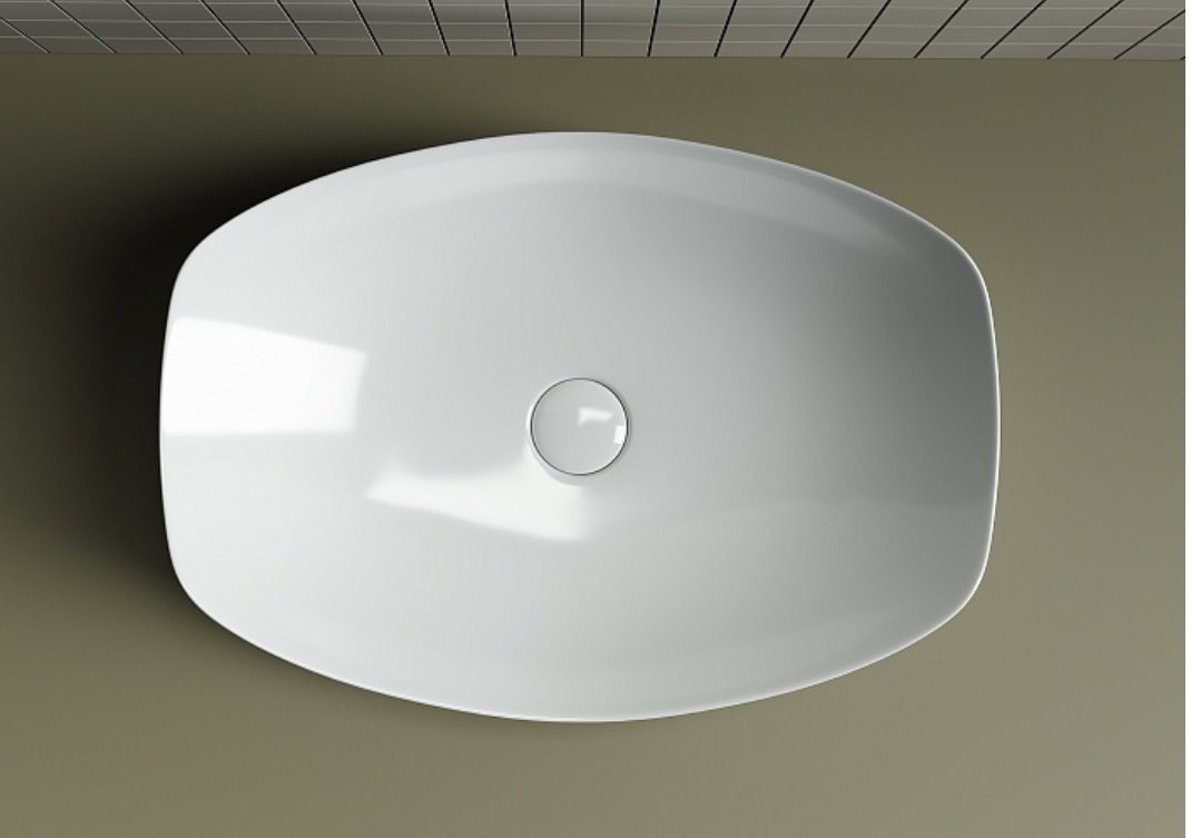 Раковина Ceramicanova Element CN5016 накладная овальная 56, санфарфор
