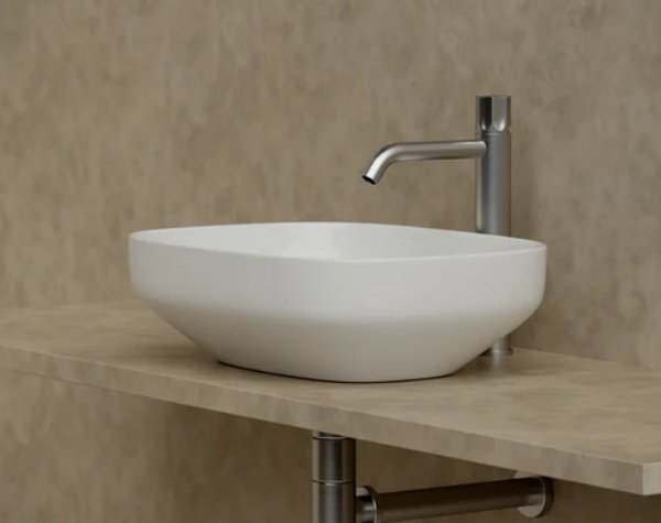 Раковина Ceramicanova CN5031 накладная прямоугольная 50, санфарфор купить,NaN