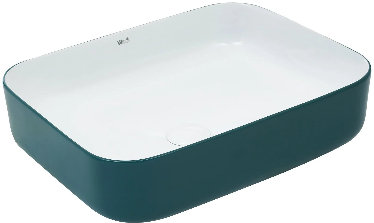 Раковина WeltWasser ELBACH M2195 WG накладная прямоугольная 50 см, фаянс