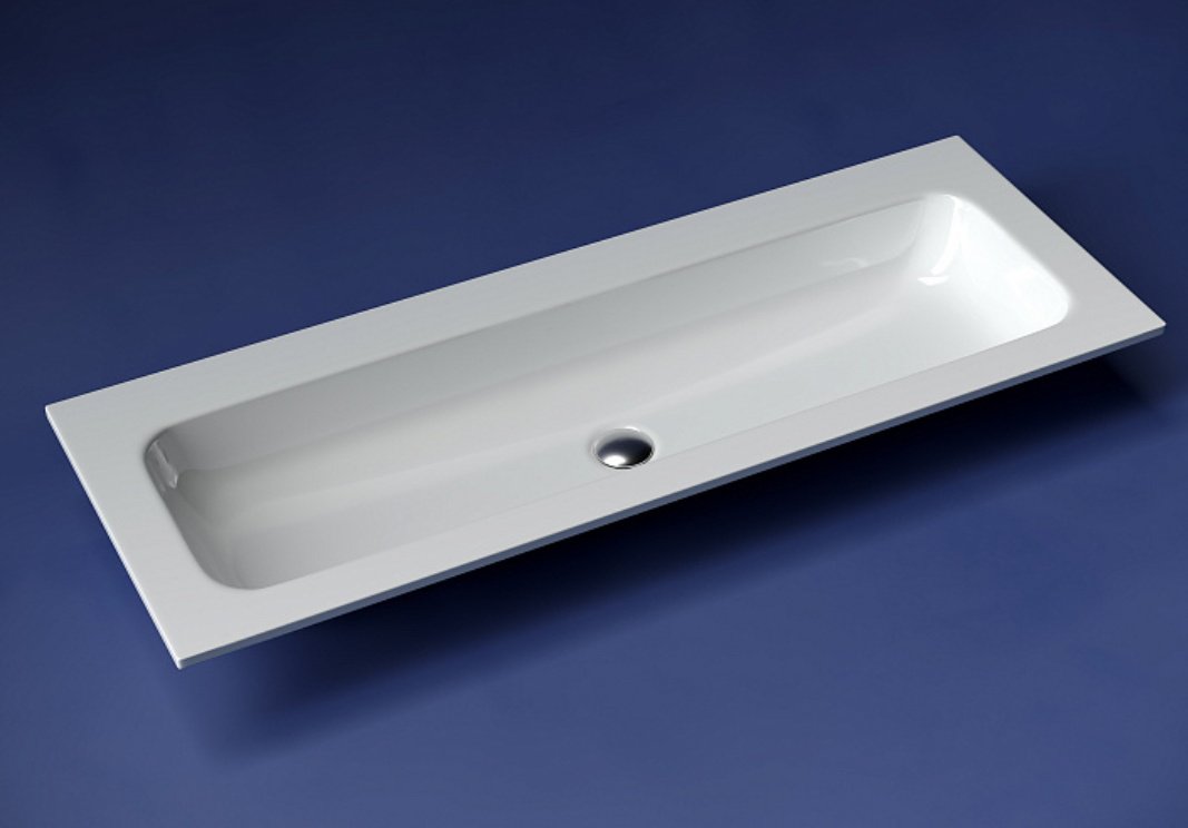 Раковина Ceramicanova CN7016wx накладная прямоугольная 121, санфарфор
