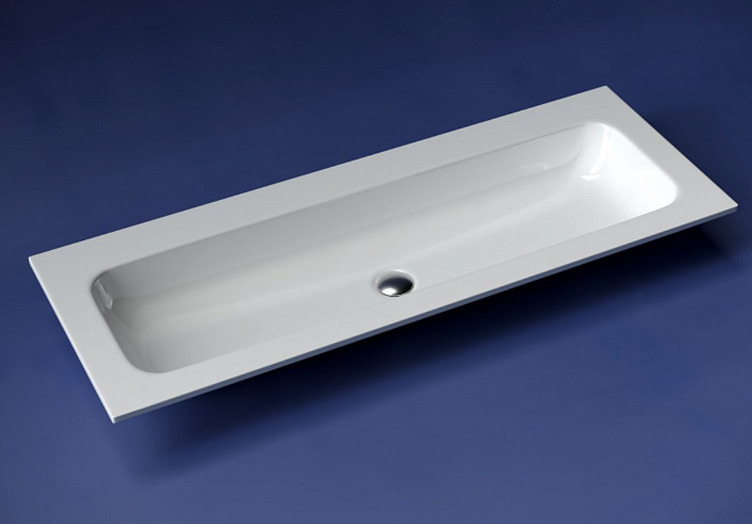 Раковина Ceramicanova CN7016wx накладная прямоугольная 121, санфарфор