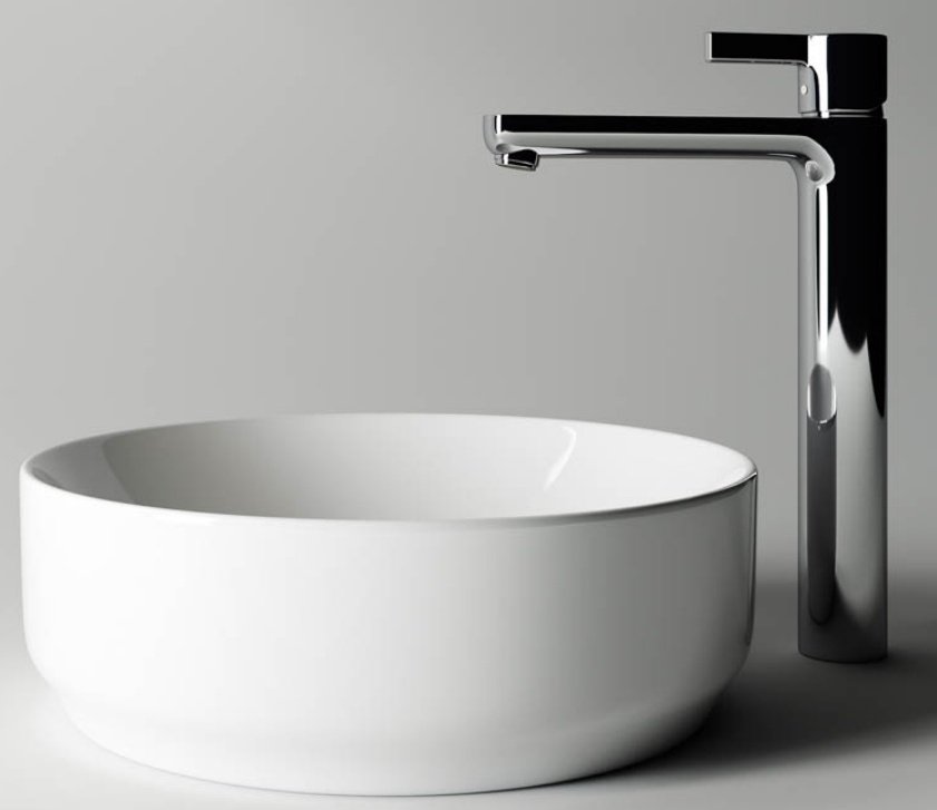 Раковина Ceramicanova CN6005 накладная круглая 35, санфарфор