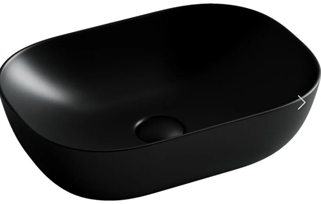 Раковина Ceramicanova CN6009MB накладная прямоугольная 45, санфарфор купить,246163