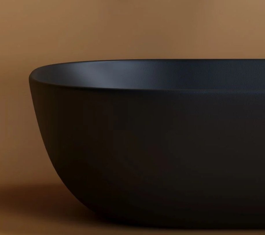 Раковина Ceramicanova CN6009MB накладная прямоугольная 45, санфарфор