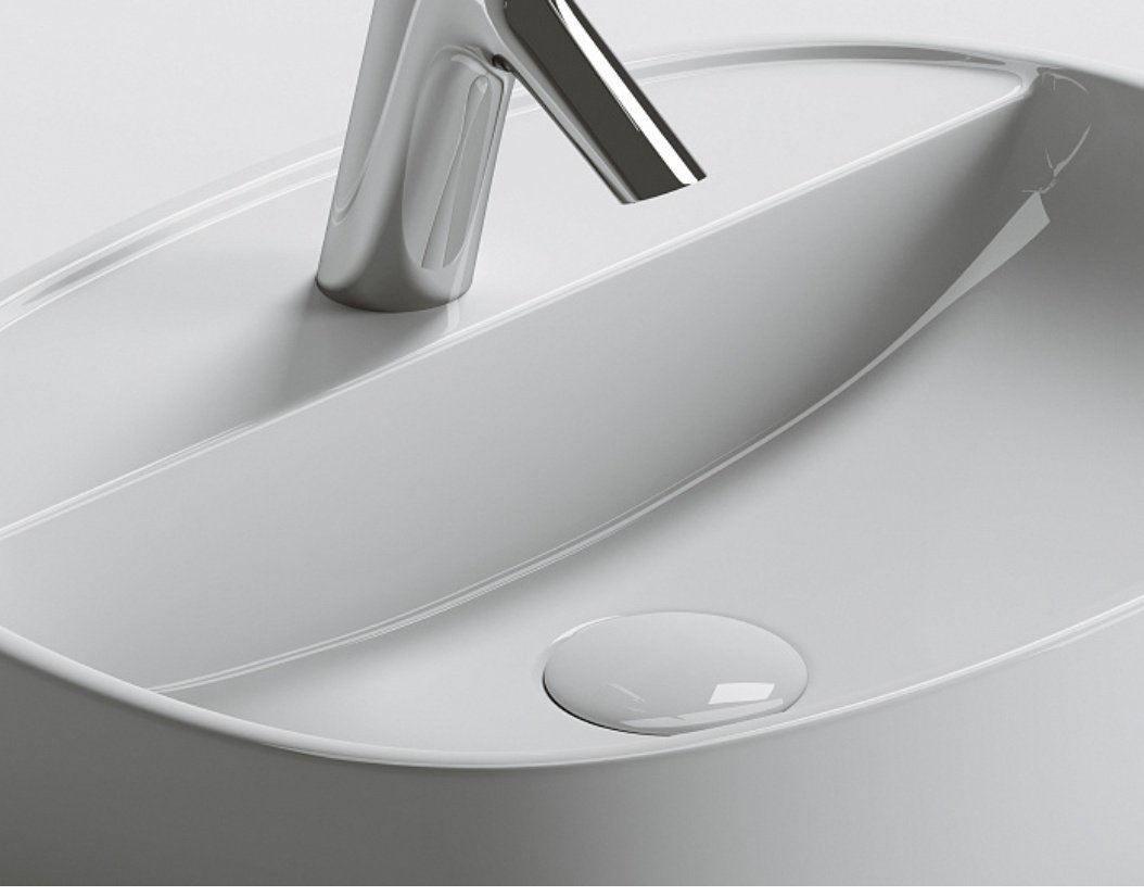 Раковина Ceramicanova CN6036 накладная овальная 50, санфарфор