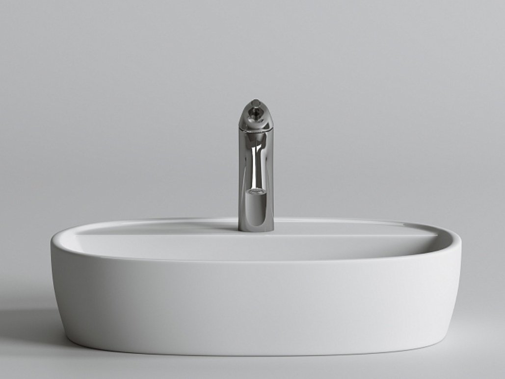 Раковина Ceramicanova CN6036 накладная овальная 50, санфарфор купить,0