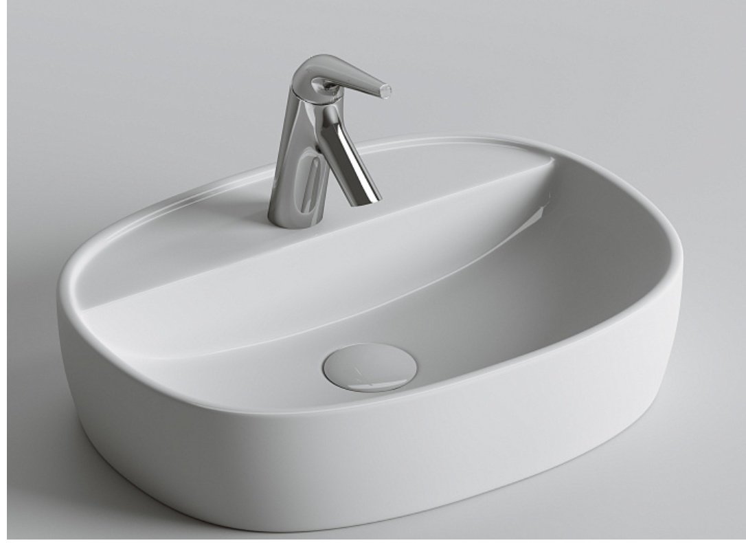 Раковина Ceramicanova CN6036 накладная овальная 50, санфарфор купить,0