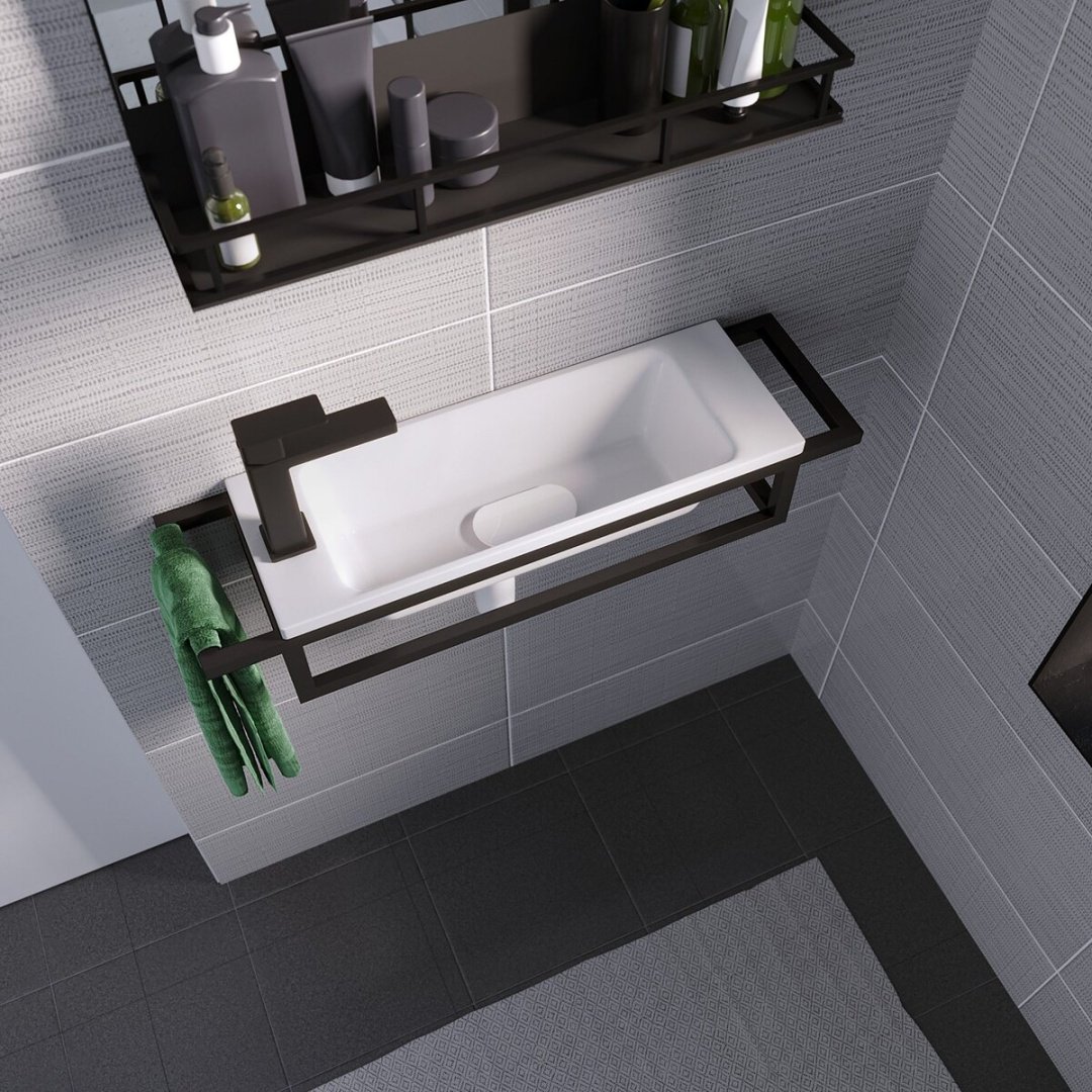Раковина Grossman 4627173210607 накладная прямоугольная 21, искусственный мрамор