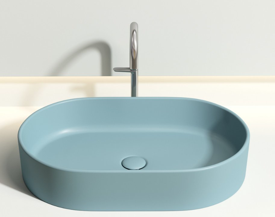 Раковина Ceramicanova CN6048MLG накладная овальная 60, санфарфор купить,300300