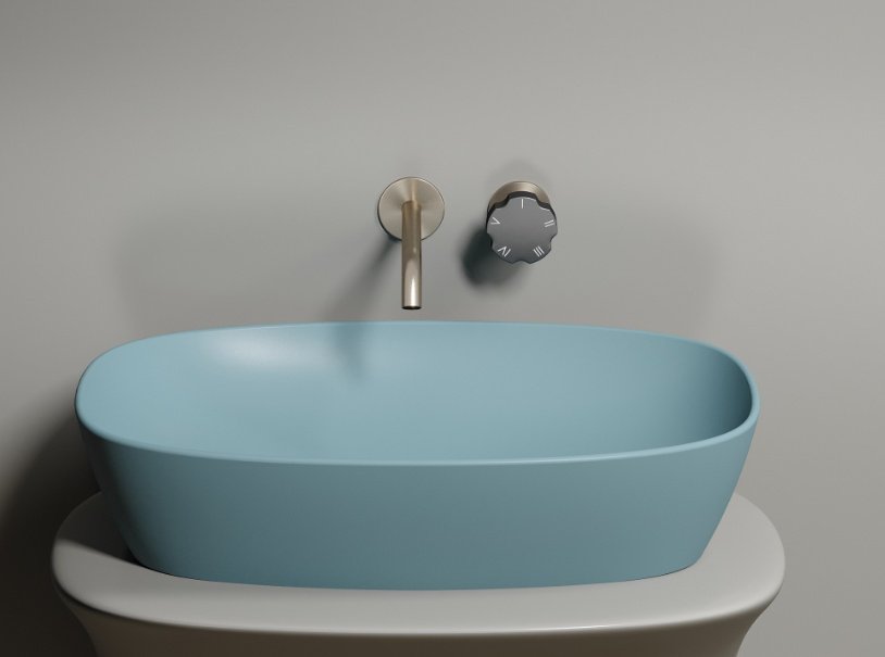 Раковина Ceramicanova CN6049MLG накладная овальная 60, санфарфор