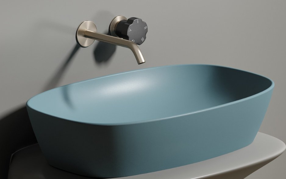 Раковина Ceramicanova CN6049MLG накладная овальная 60, санфарфор купить,0