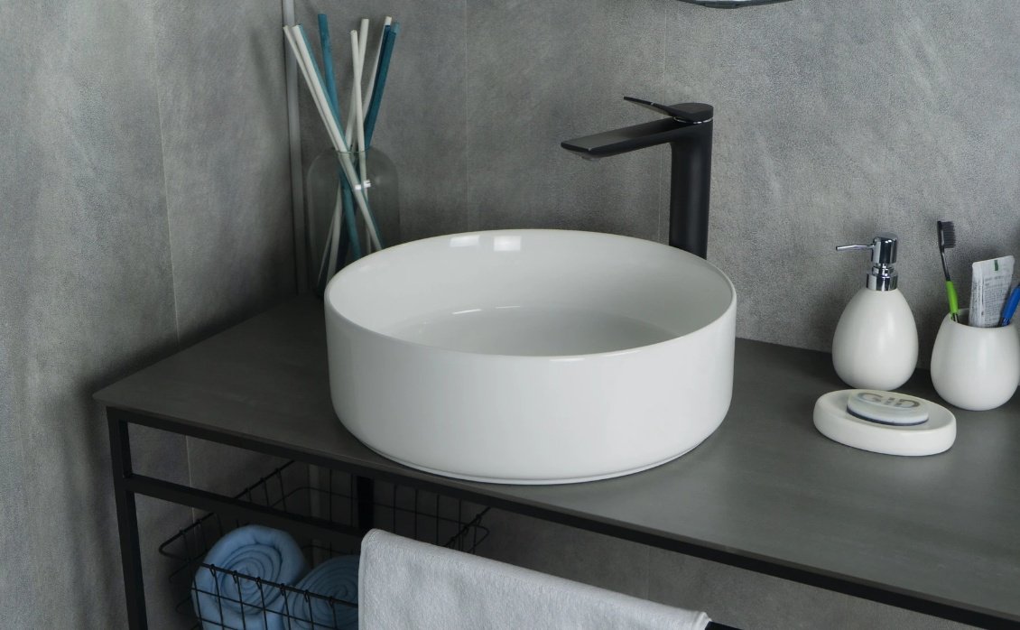 Раковина GID-ceramic N9424 накладная круглая 40, керамика купить,NaN