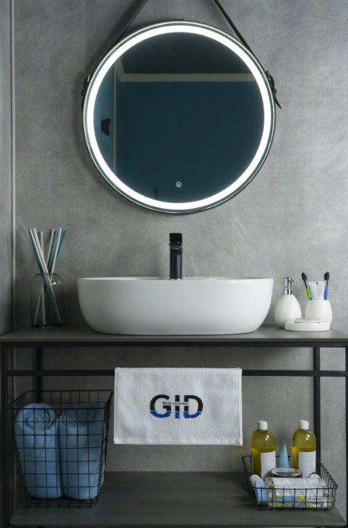 Раковина GID-ceramic N9163 накладная овальная 59, керамика купить,NaN