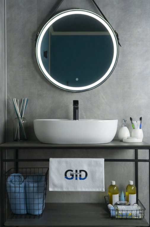 Раковина GID-ceramic N9163 накладная овальная 59, керамика купить,NaN