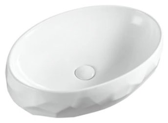 Раковина GID-ceramic 9030wx накладная овальная 60, керамика