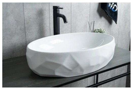 Раковина GID-ceramic 9030wx накладная овальная 60, керамика купить,NaN