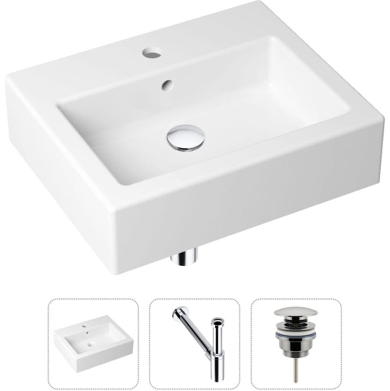 Раковина Lavinia Boho Bathroom Sink 21520655 накладная прямоугольная 41, санфарфор купить,NaN