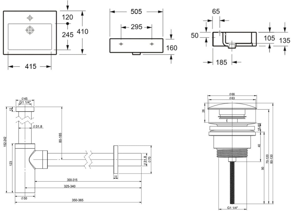 Раковина Lavinia Boho Bathroom Sink 21520655 накладная прямоугольная 41, санфарфор купить,0