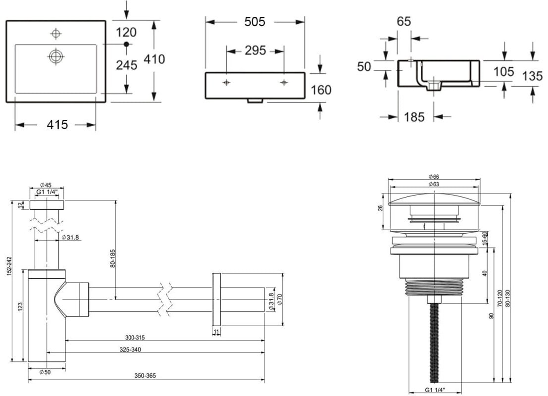 Раковина Lavinia Boho Bathroom Sink 21520655 накладная прямоугольная 41, санфарфор купить,NaN