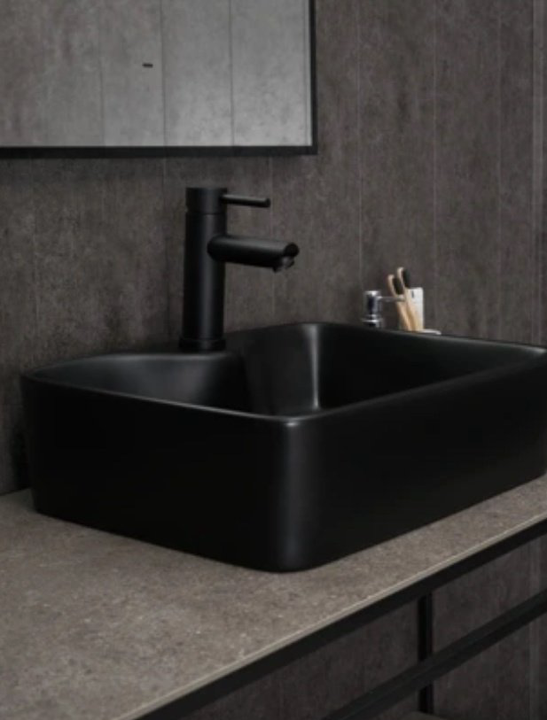 Раковина GID-ceramic Bm9091 накладная квадратная 48, керамика купить,94900