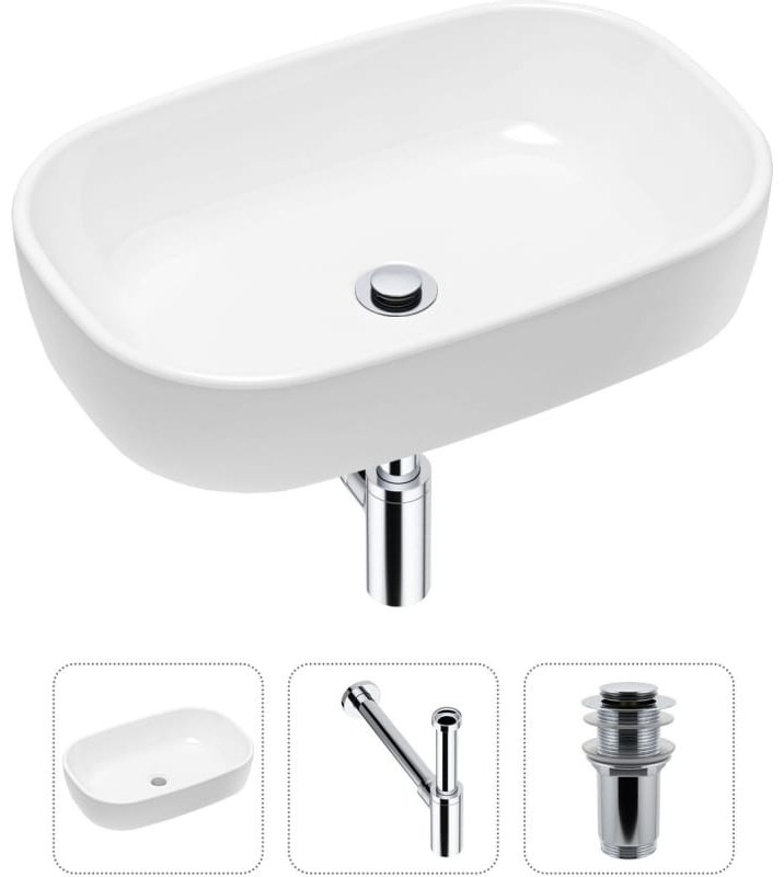 Раковина Lavinia Boho Bathroom Sink 21520005 накладная овальная 36, фарфор