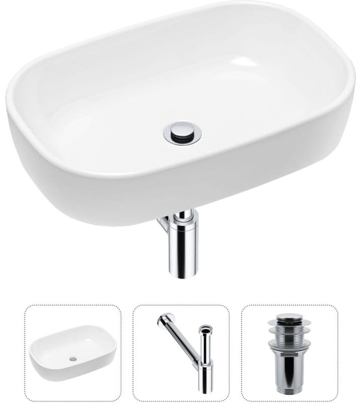 Раковина Lavinia Boho Bathroom Sink 21520005 накладная овальная 36, фарфор