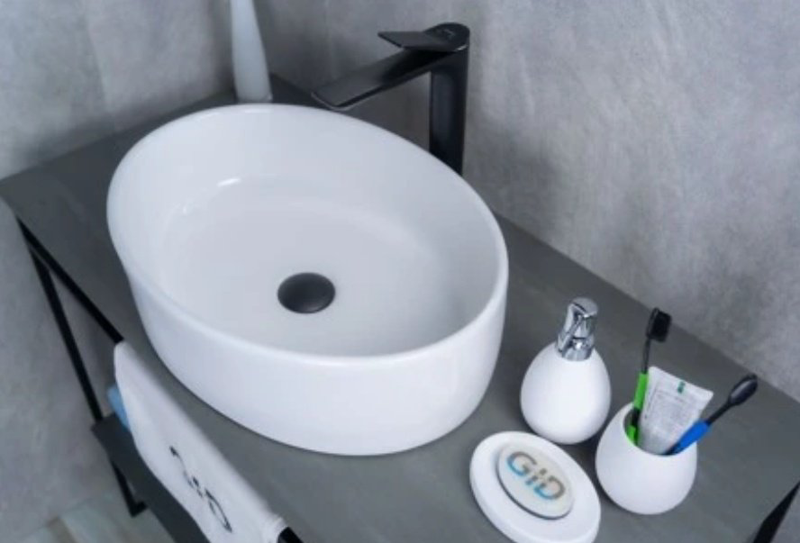 Раковина GID-ceramic N9012 накладная овальная 50, керамика купить,NaN