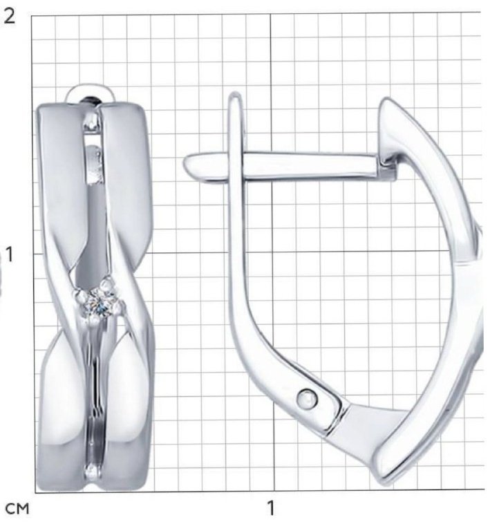 SOKOLOV 87020010-87010014 вес 4.4 г серебро, бриллиант купить,0