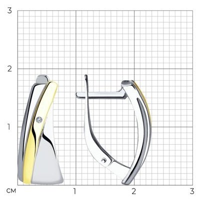 SOKOLOV 87010030-87020024 вес 5.98 г серебро, бриллиант купить,0