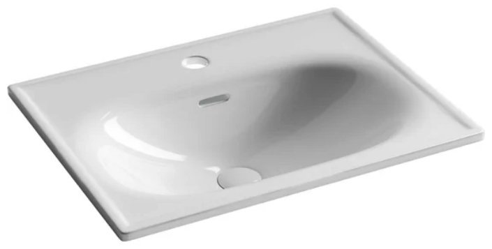 Раковина Ceramicanova Sabo CN13001 накладная прямоугольная 60, санфарфор