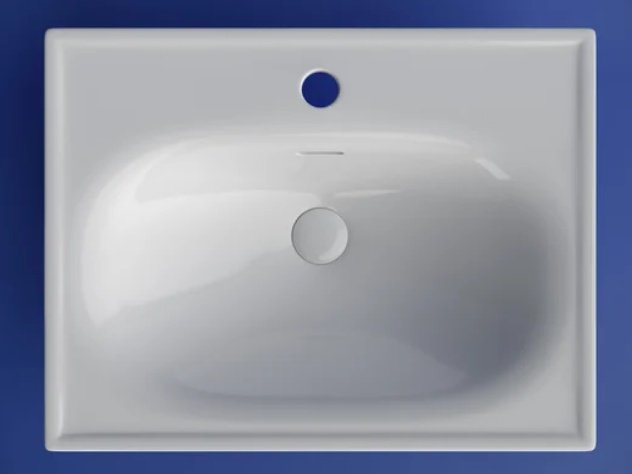 Раковина Ceramicanova Sabo CN13001 накладная прямоугольная 60, санфарфор