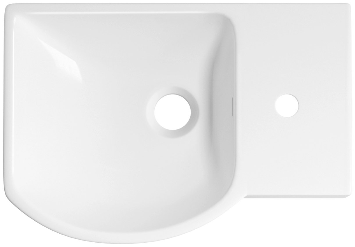 Раковина Wellsee WC Area 151807000 подвесная нестандартная 32, керамика