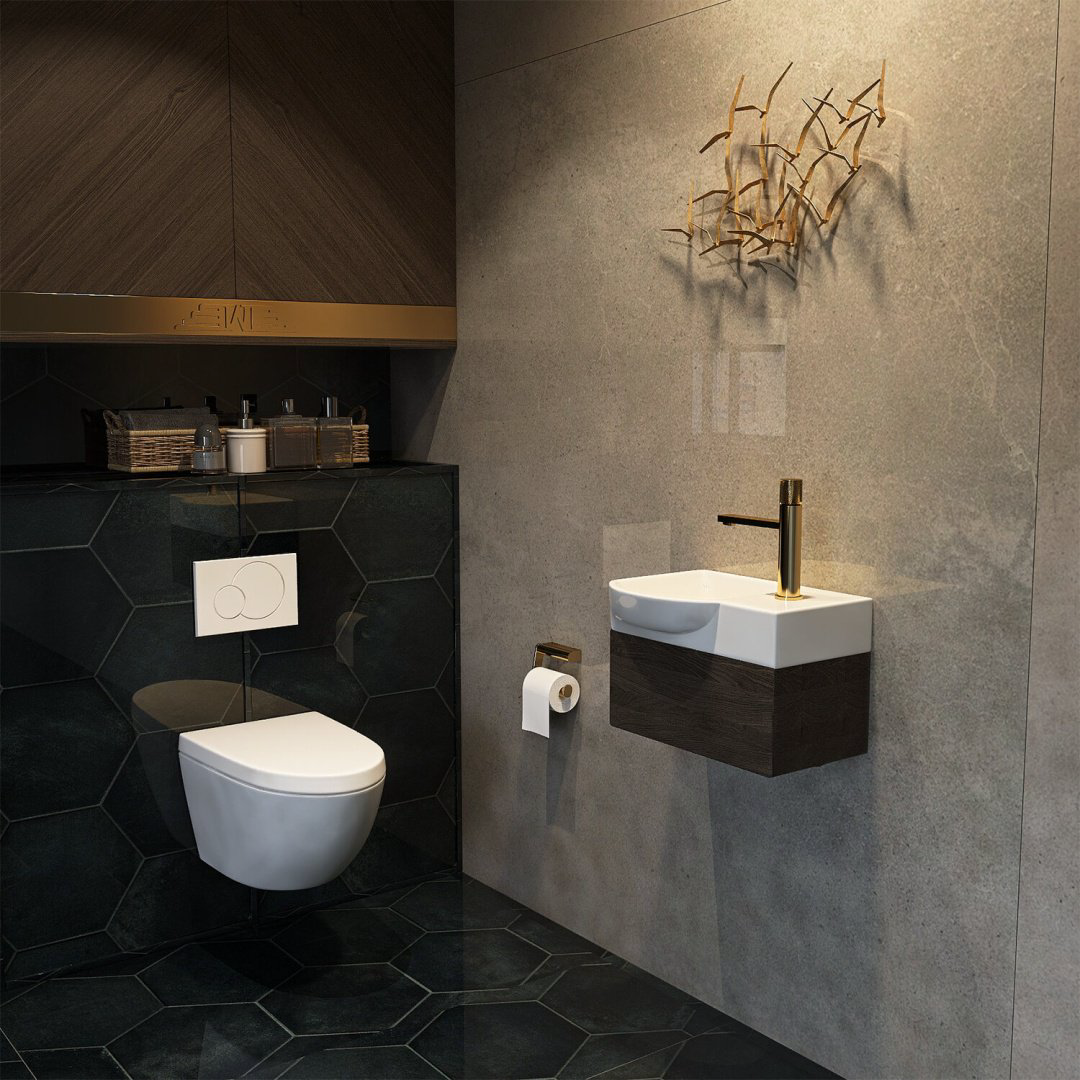 Раковина Wellsee WC Area 151807000 подвесная нестандартная 32, керамика купить,NaN