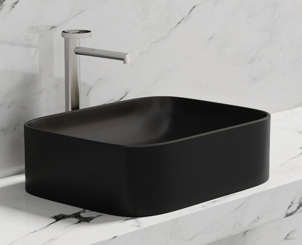 Раковина Ceramicanova CN6052MB накладная прямоугольная 50, санфарфор купить,210840