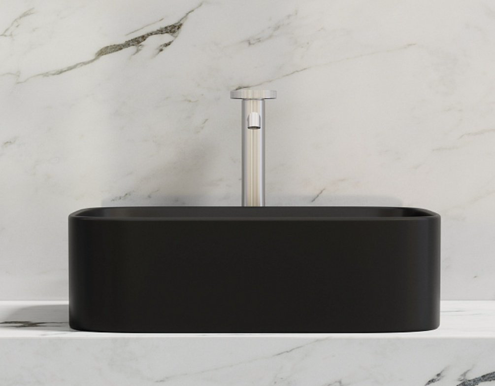 Раковина Ceramicanova CN6052MB накладная прямоугольная 50, санфарфор купить,NaN