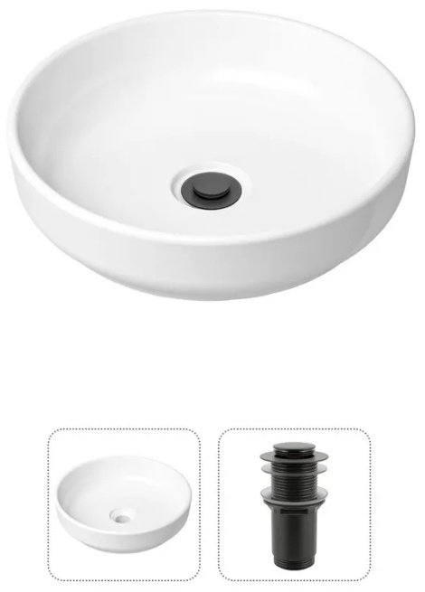 Раковина Lavinia Boho 21520820 накладная круглая 40, фарфор