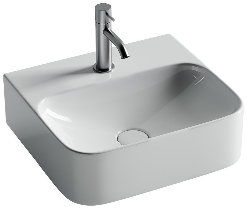 Раковина Ceramicanova CN2005 подвесная прямоугольная 43.5, санфарфор