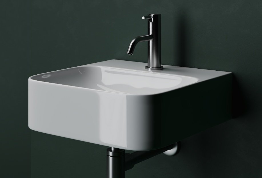 Раковина Ceramicanova CN2005 подвесная прямоугольная 43.5, санфарфор